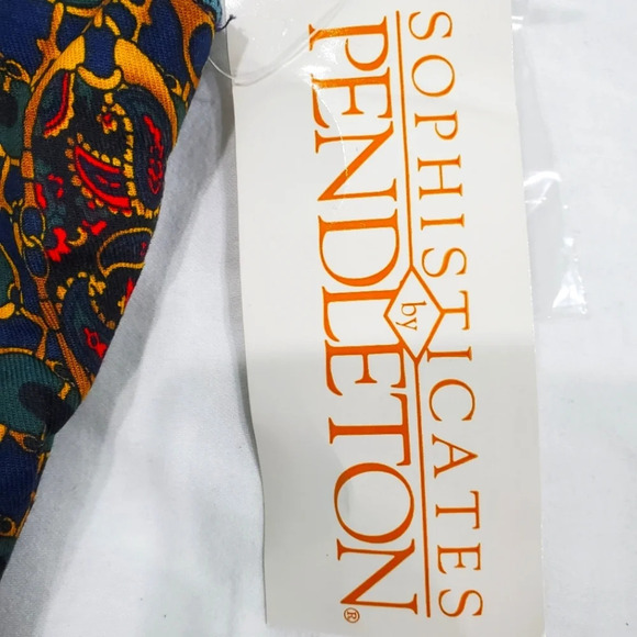 Vintage Pendleton Polo Horse Rider Chain Link Vest size 12 Equestrain Theme - Picture 6 of 7